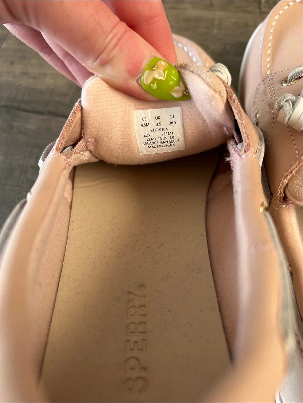 Sperry Girls Blush Pink Moccasin Boat Shoes